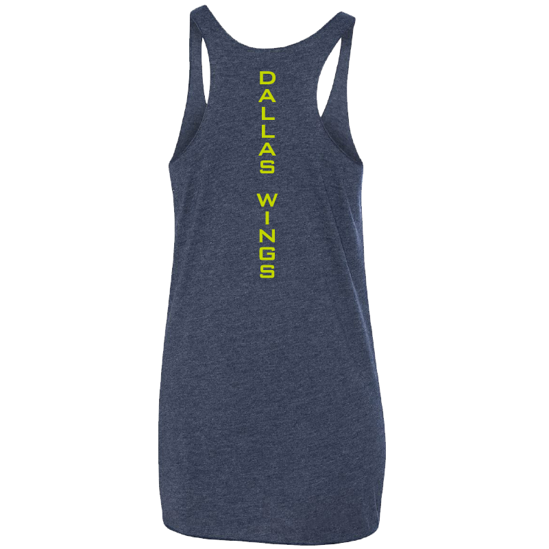 Dallas Wings Ladies Tri-Blend Racer Tank