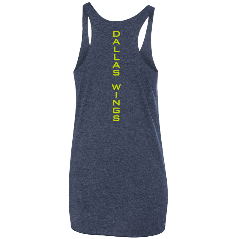 Dallas Wings Ladies Tri-Blend Racer Tank