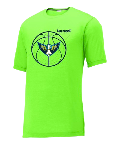 Dallas Wings Outline Ball Performance T-Shirt