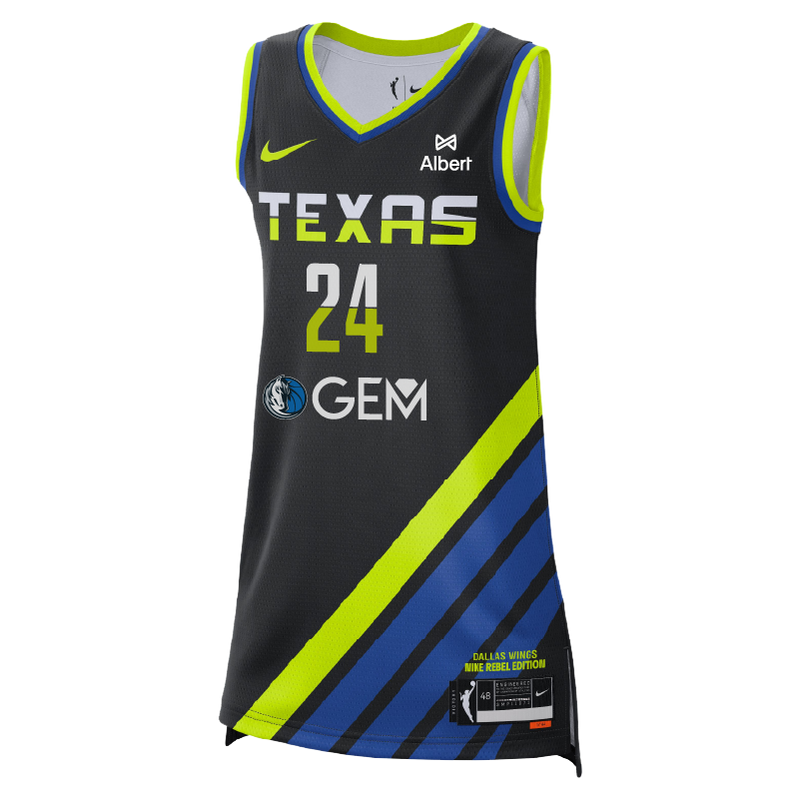 Dallas Wings Rebel Jersey - Arike Ogunbowale