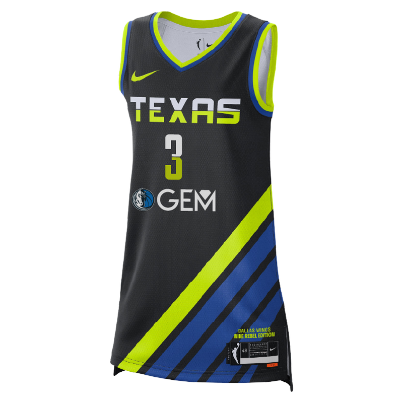 Dallas Wings Rebel Jersey - Kaila Chales