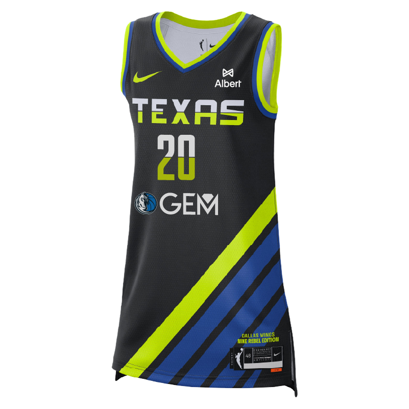 Dallas Wings Rebel Youth Jersey - Maddy Siegrist