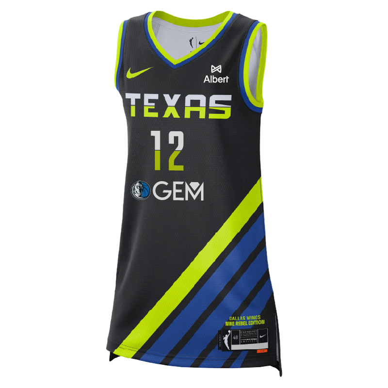 Dallas Wings Rebel Jersey - Mikiah Herbert Harrigan