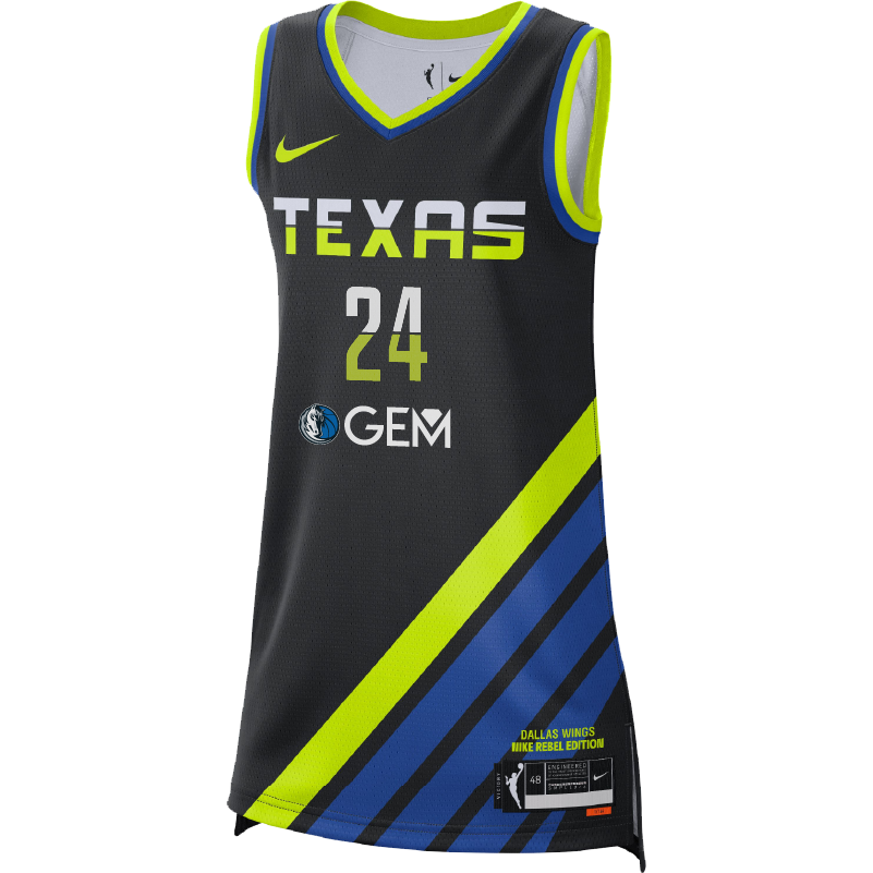 Dallas Wings Rebel Youth Jersey - Arike Ogunbowale