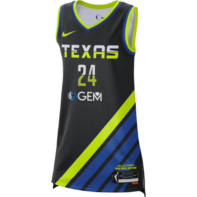 Dallas Wings Rebel Youth Jersey - Arike Ogunbowale