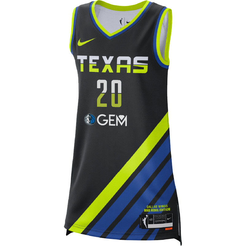 Dallas Wings Rebel Youth Jersey - Maddy Siegrist