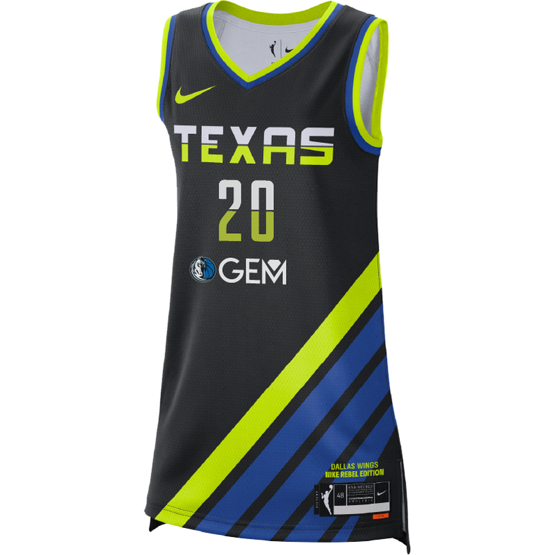 Dallas Wings Rebel Youth Jersey - Maddy Siegrist