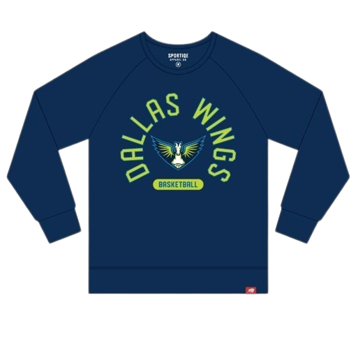 Dallas Wings Sportiqe Harmon Crewneck Fleece