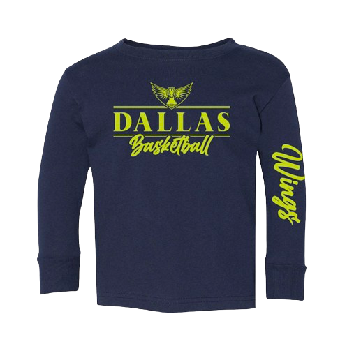 Dallas Wings Toddler Wings Long Sleeve Logo T-Shirt