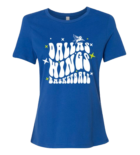 Dallas Wings Wavy Text tee