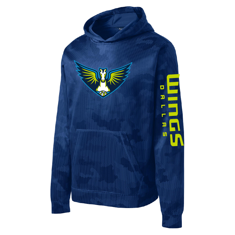 Dallas Wings Youth Camohex Hoodie