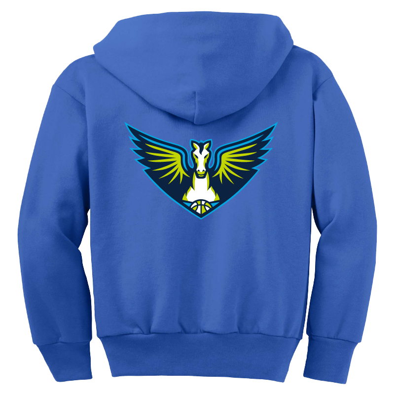 Dallas Wings Youth Logo Zip Hoodie