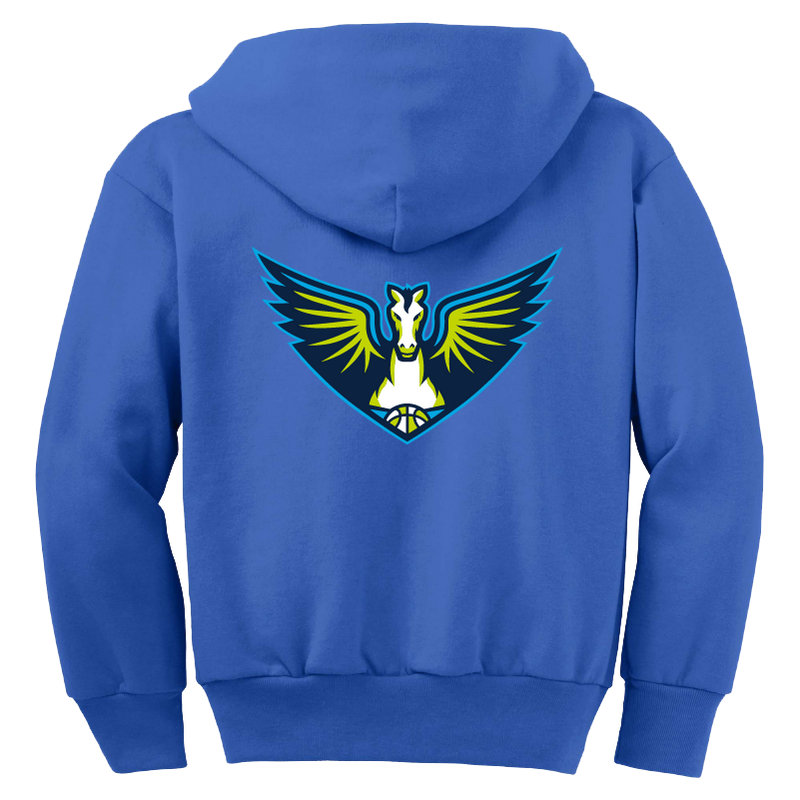 Dallas Wings Youth Logo Zip Hoodie