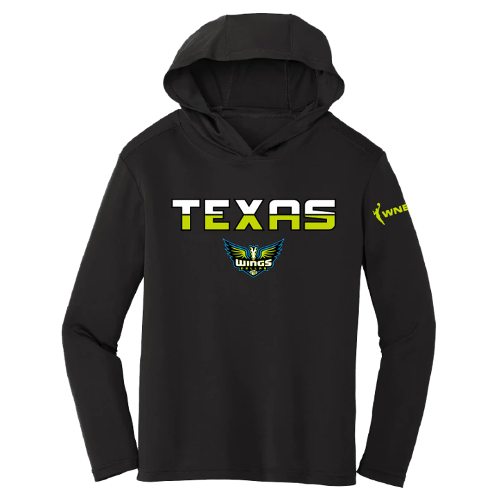 Dallas Wings Youth Performance Hooded T-Shirt