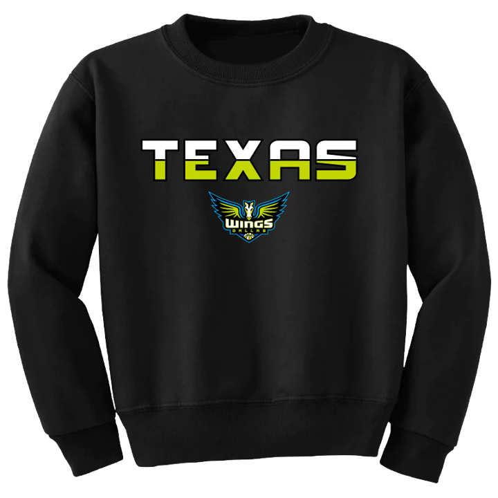 Dallas Wings Youth Rebel Crewneck